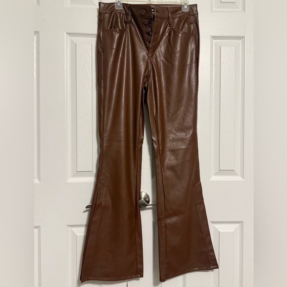 Brown leather pants - Picture 1 of 5